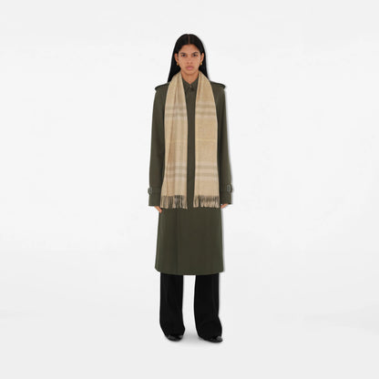 Check Cashmere Scarf by Burberry