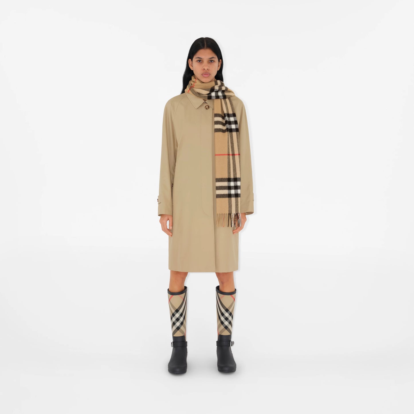 Check Cashmere Scarf by Burberry