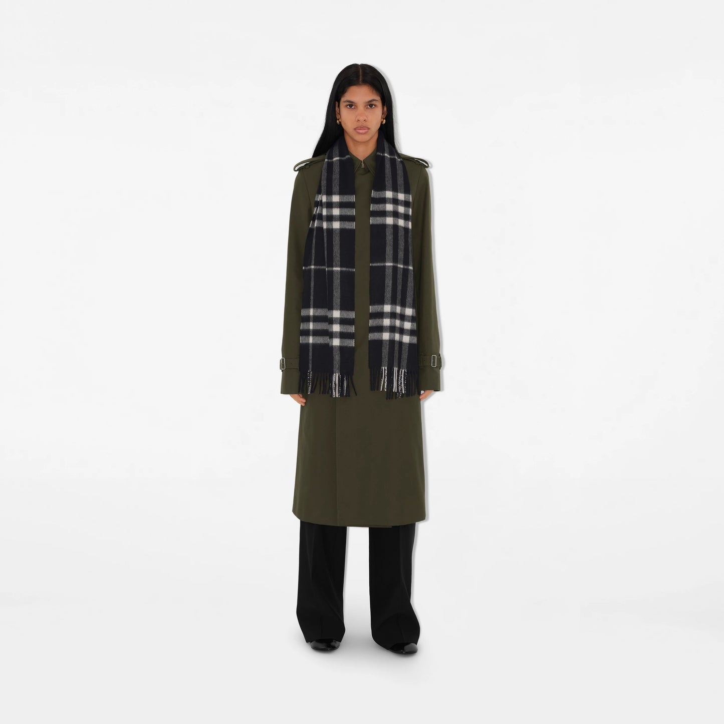 Check Cashmere Scarf by Burberry