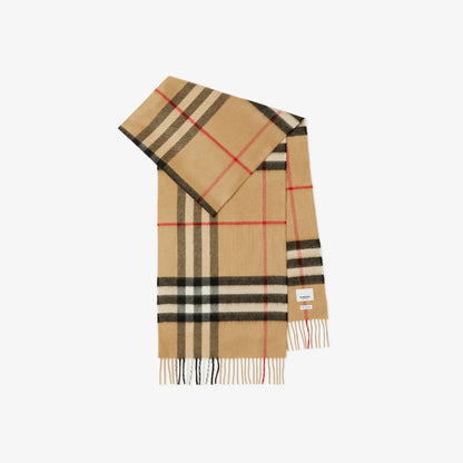 Check Cashmere Scarf by Burberry